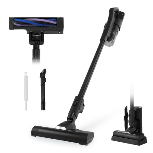 シャープ コードレス 掃除機 EC-KR1-B 軽量 紙パック式 スティック ラクティブエア バッテリー着脱式 3