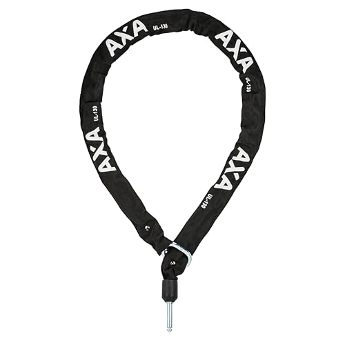 AXA ULC 130 Insteekketting voor framesloten, lengte 130 cm, 5,5 mm geharde stalen kettingschakels, zwart