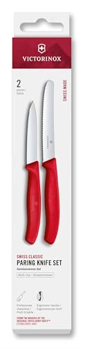 (-34%) Victorinox Swiss Classic Gemüsemesser Set 2-teilig 8/11 cm Edelstahl Rot