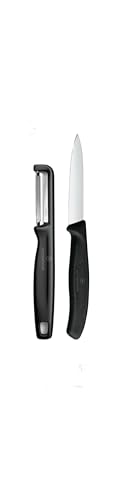 🔥 STARKER PREIS (-27%) Victorinox Swiss Classic Gemüsemesser Set mit Sparschäler, 2-tlg., Schwarz