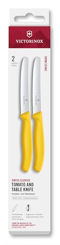 (-38%) Victorinox Swiss Classic Frühstücksmesser, 2er Set, Wellenschliff, Gelb