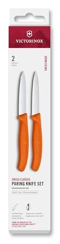 🔥 STARKER PREIS (-28%) Victorinox Swiss Classic Gemüsemesser-Set, Tomatenmesser, 2-teilig, Orange