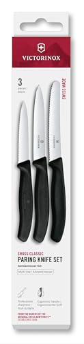 (-18%) Victorinox Swiss Classic Küchenmesser Set, 3-tlg, Gemüsemesser, Schwarz