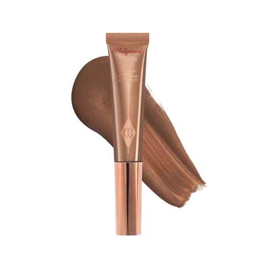 Charlotte Tilbury Hollywood Liquid Contour Wand - Easy-to-Use Contour Stick & Liquid Bronzer for Sculpting & Shaping - Leaves a Natural-Looking Sculpted Finish - Fair/Medium