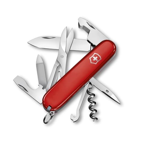 (-16%) Victorinox Taschenmesser Companion, 16 Funktionen, Multitool, Taschenwerkzeug, Inkl. Schere, Schraubendreher, Kugelschreiber, Swiss Made, Rot
