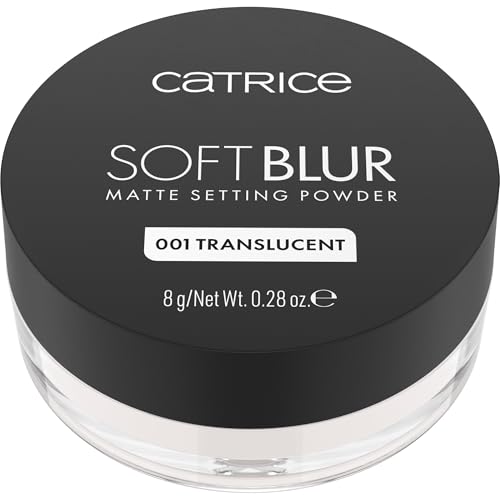 Catrice | Soft Blur Loose Setting Powder | Matte, Airbrushed Finish with Blurring Effect | Long-Wear, No Flashback | Vegan & Cruelty Free (001 | Translucent)