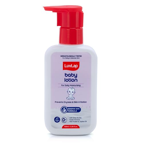 Baby Lotion with Milk Protein - 100ml, Suitable for Baby’s Delicate Skin, 24 Hour Protection for Sensitive Skin, Shea Butter and VIT E, Paraben Free, 