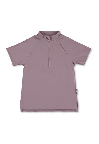 🔥 STARKER PREIS (-56%) Sterntaler Badeshirt Langarm Uni – UV-Schutz 50+ Schwimmshirt – Unisex Beachwear schnelltrocknend – Kinder Rashguard mit Reißverschluss & Kinnschutz – blasslila, Größe 68