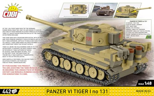 COBI Historical Collection WWII Panzer VI Tiger 1 no. 131 Tank