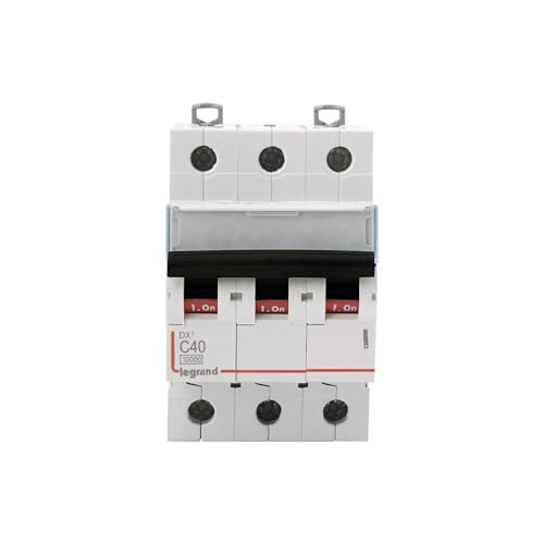 Legrand DX³ 50A Triple Pole MCB C Curve 10kA | 3-Phase Miniature Circuit Breaker | ISI Marked IS/IEC 60898-1 | Overload & Short Circuit Protection for