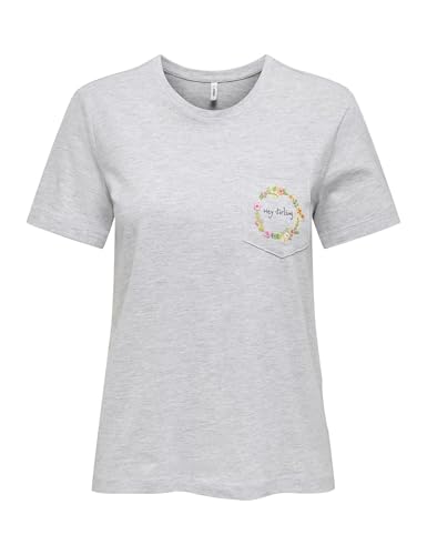 (-32%) ONLY Onlpolly Life Reg S/S Pocket Top Box JRS
