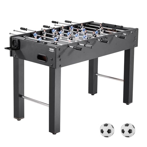🔥 STARKER PREIS (-35%) VEVOR Tischfußballtisch in Standardgröße (1212 x 610 x 838 mm), Indoor-Kickertisch für Zuhause, Familie und Spielzimmer, langlebiges Set, inkl. 2 Bällen & Punktezähler & 2 Getränkehaltern