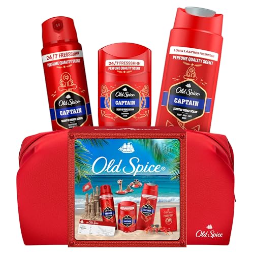 (-14%) Old Spice Reisetasche Geschenkset mit Captain Deostick und Duschgel