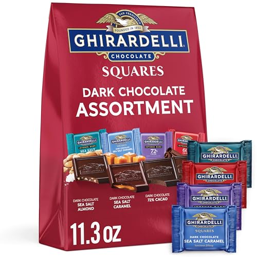 Ghirardelli, Squares Dark Chocolate Assortment, 11.3 Ounce