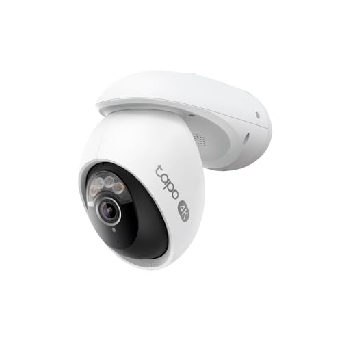 (-36%) Tapo C560WS 4K 360° WLAN-Überwachungskamera für außen, Wi-Fi 6 Dual-Band, Farbnachtsicht, kostenfreie KI-Erkennung, Smart Tracking, Licht- & Ton-Alarm, Zwei-Wege-Audio, MicroSD-Karte Bis zu 512 GB