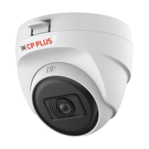 CP PLUS 2.4MP Full HD IP Indoor Wired Dome Camera CP-URC-DC24PL3 Compatible with DVR only | 30 Meters IR Black & White Night Vision | 3.6mm Lens | Mot