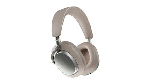 Bowers & Wilkins Px8 S2 Wireless Over-Ear Headphones, Active Noise Cancelling & Transparency Mode, High-Res Playback, 30H Playtime with Quick Charge, Bluetooth Headphones, Warm Stone