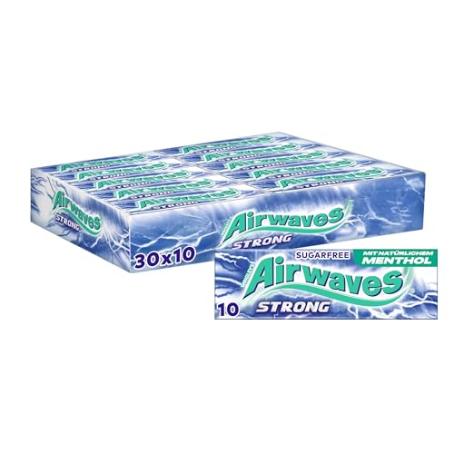 (-42%) Airwaves Strong Kaugummi zuckerfrei, frischer Atem, 30x10 Dragees