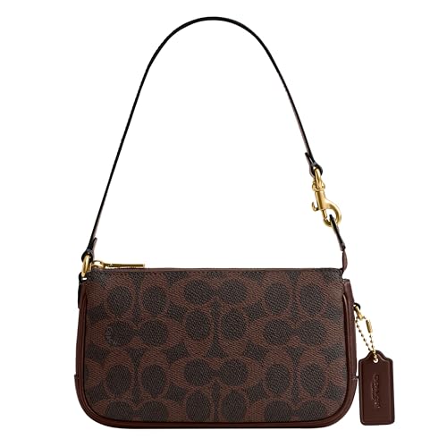 Coach Plaza Bag 18 in Signature, Maple/Brass/Coated Canvas