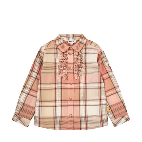 🔥 STARKER PREIS (-49%) Steiff Bluse Langarm EU Größe 128 Coral Cloud, Mädchen Bluse, Kinderbluse langärmelig, Hemden für Kleinkinder, lockere und Bequeme Passform, waschmaschinenfest