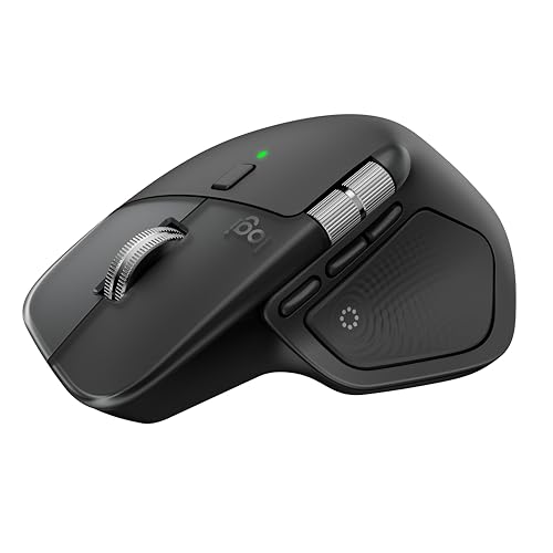 Logitech MX Master 4, ergonomische draadloze muis met geavanceerde haptische feedback, ultrasnel scrollen, opladen via USB-C, Bluetooth, Windows, macOS – Grafiet