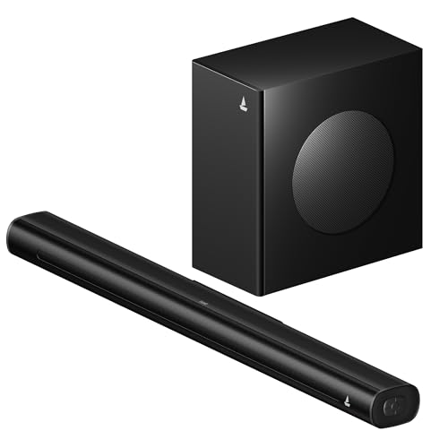 boAt Aavante 2.1 1650, 160W Signature Sound, 2.1-Channel with Wireless Subwoofer, BT v5.4, Multiple Ports, EQ Modes, Bluetooth Sound bar, Home Theatre