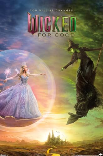 Trends International Wicked: For Good (2025) - Bubble One Sheet Wall Poster, 34L x 22.4W, Unframed Version