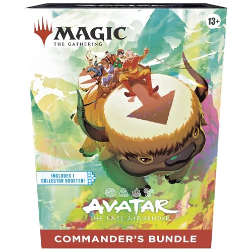 Magic: The Gathering | Avatar: The Last Airbender Commander’s Bundle | Includes 1 Collector Booster, 9 Play Boosters, 5 Borderless Cards, 30 Lands + Exclusive Accessories