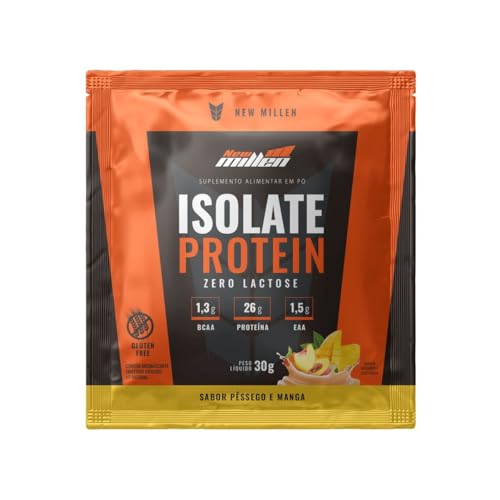 New Millen Isolate Protein Sabor Pêssego e Manga Sachê 30g