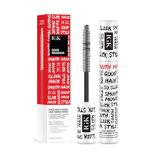 IGK Good Behavior Frizz & Flyaway Taming Wand + Slick Stick, 0.24 Oz