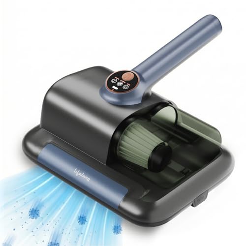 Lifelong Cordless Mite Remover for Bed, Sofa & Cushions | Handheld Mattress Vacuum Cleaner with UV Sterilization, HEPA Filter & Strong Suction |Portab