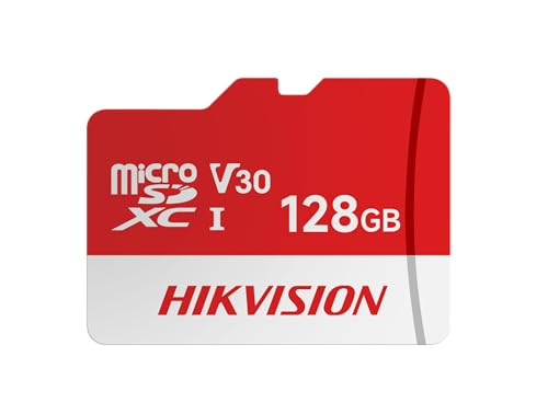 HIKVISION Extreme 128GB microSDXC Memory Card Class 10, V30 | 92MB/s Read, 50MB/s Write Speed | Compitable with Smartphones, Camera, CCTV | Drop Prote