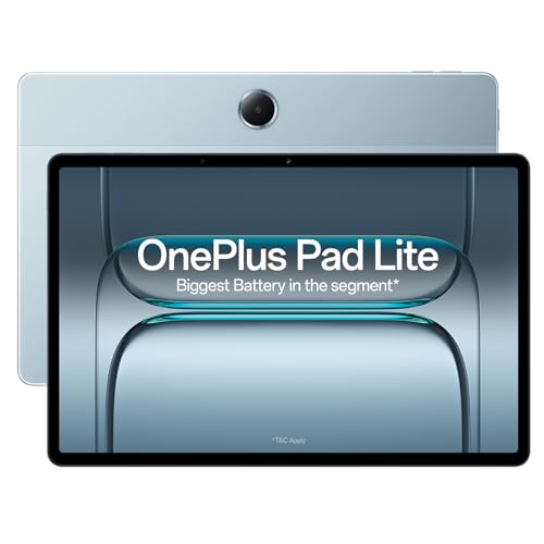 OnePlus Pad Lite with Biggest Battery in Segment 9340 mAh, 11"(27.94 cm) Display with 500 nits Brightness & 11 Hrs of Video Playback, 6GB RAM 128GB St