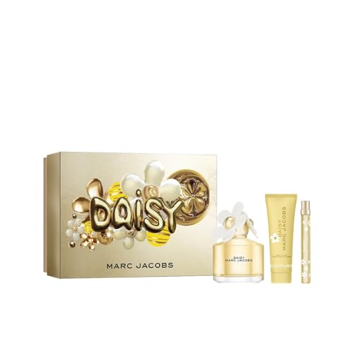 Marc Jacobs Daisy Eau de Toilette – Radiant Floral Women's Perfume – With Notes of Wild Berries, White Violet, Jasmine & Sandalwood 3-pc Set