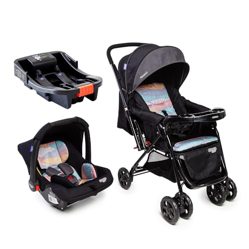 Travel System Cosco Kids, Reverse Trio, Preto Onda
