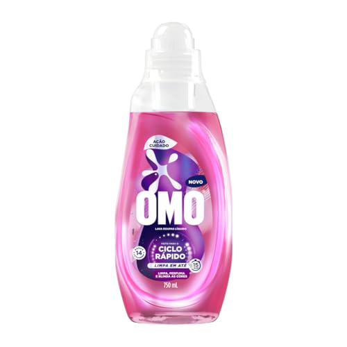 Lava-roupas Líquido Omo Ciclo Rápido Ação Cuidado 750ml