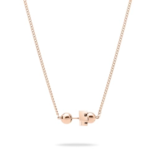 🔥 SELTEN SO GÜNSTIG (-71%) Liebeskind Berlin Damen Halskette LJ-1724-N-43 aus Edelstahl in IP Roségold