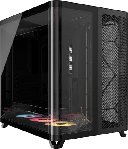 🔥 STARKER PREIS (-51%) CORSAIR AIR 5400 RS-R ARGB Dreifach-Kammer-Mid-Tower PC-Gehäuse – Schwarz