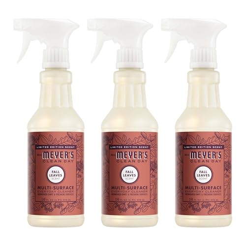 Mrs. MEYER'S CLEAN DAY Multi-Surface Everyday Cleaner, Fall Leaves Scent, 16 fl oz (Pack of 3)
