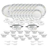 La Opala Opal Glass Dinner Set Of 61 Pcs 2857