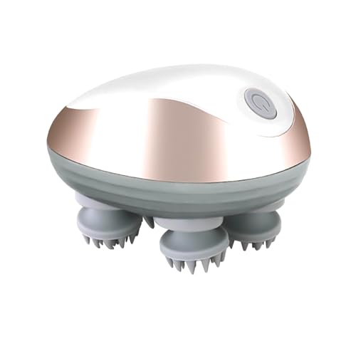 Pigeon Scalp Massager, Rechargeable Electric Head Massager for Body Pain Relief, Stress Relief, Hair Growth, Deep Clean & Relaxation, Silicon Kneading