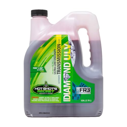 Hot Shot's Secret Green Diamond ULV ATF – Ultra-Low Viscosity Automatic Transmission Fluid – Synthetic DEXRON ULV/MERCON ULV Compatible – Ford, GM, 10-Speed – High-Performance 100% Group III Synthetic
