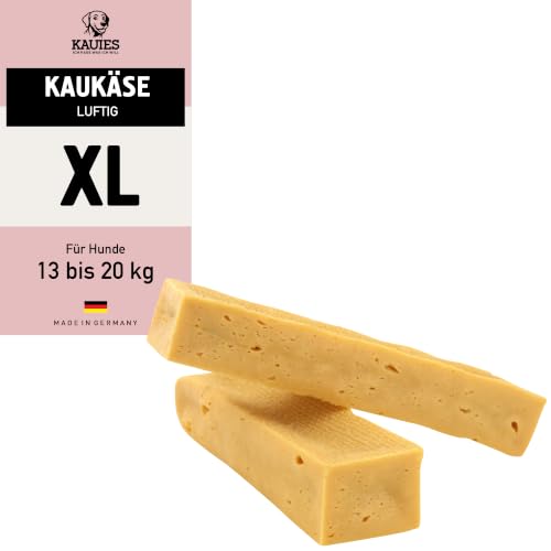 (-37%) Kauies luftiger Kaukäse - 100% natürliche Käsestange für Hunde aus Kuhmilch, proteinreich, laktosefrei, glutenfrei, ideal für Welpen & Senioren, Made in Germany, Größe XL (2 x 125g) bis 25kg