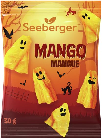 🔥 STARKER PREIS (-45%) Seeberger Mango im Halloween-Design, ohne Zuckerzusatz (12 x 30 g)