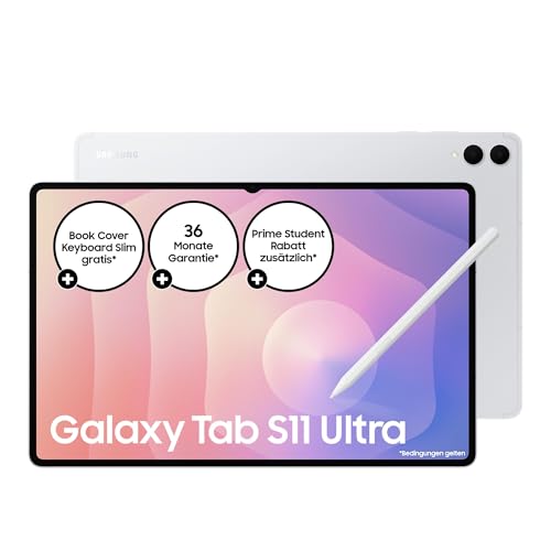 (-20%) Samsung Galaxy Tab S11 Ultra, AI Tablet, Wi-Fi, Leichtes Design, Vielseitige KI-Tools, DeX, 256 GB Speicher, 12 GB RAM, Lange Akkulaufzeit, Silver, 3 Jahre Herstellergarantie [Exklusiv auf Amazon]