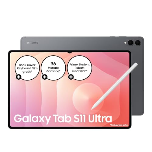 (-39%) Samsung Galaxy Tab S11 Ultra, AI Tablet, Wi-Fi, Leichtes Design, Vielseitige KI-Tools, DeX, 256 GB Speicher, 12 GB RAM, Lange Akkulaufzeit, Gray, 3 Jahre Herstellergarantie [Exklusiv auf Amazon]