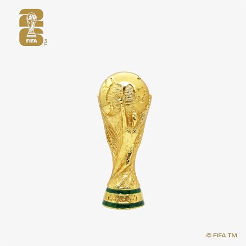Official 2026 FIFA World Cup Edition 4 inch mm 3D Replica Trophy - Limited Edition- Premium Weighted Zinc Alloy - Built to Last; Perfect for Desk Display, Office Décor, or Football Memorabilia