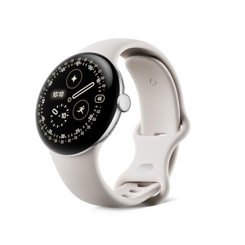 Google (グーグル) Pixel Watch 4 Wi-Fiモデル 41mm GA10830-US [Polished Silver アルミケース/Porcelain アクティブ バンド]