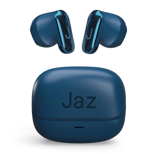 🔥 STARKER PREIS (-34%) JAZ Orion – Semi-In-Ear True Wireless Stereo Ohrhörer, Ultrakompakt, Ladeetui, Integriertes Mikrofon, Touch-Steuerung, für Smartphone, Tablet, Laptop, 20 Stunden, Blau