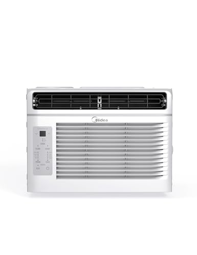 Midea 5,000 BTU EasyCool Window Air Conditioner - Cool up to 150 Sq. Ft. with Easy-to-Use Mechanical Controls and Reusable Filter, Perfect for Small Bedroom, Living Room, Home Office